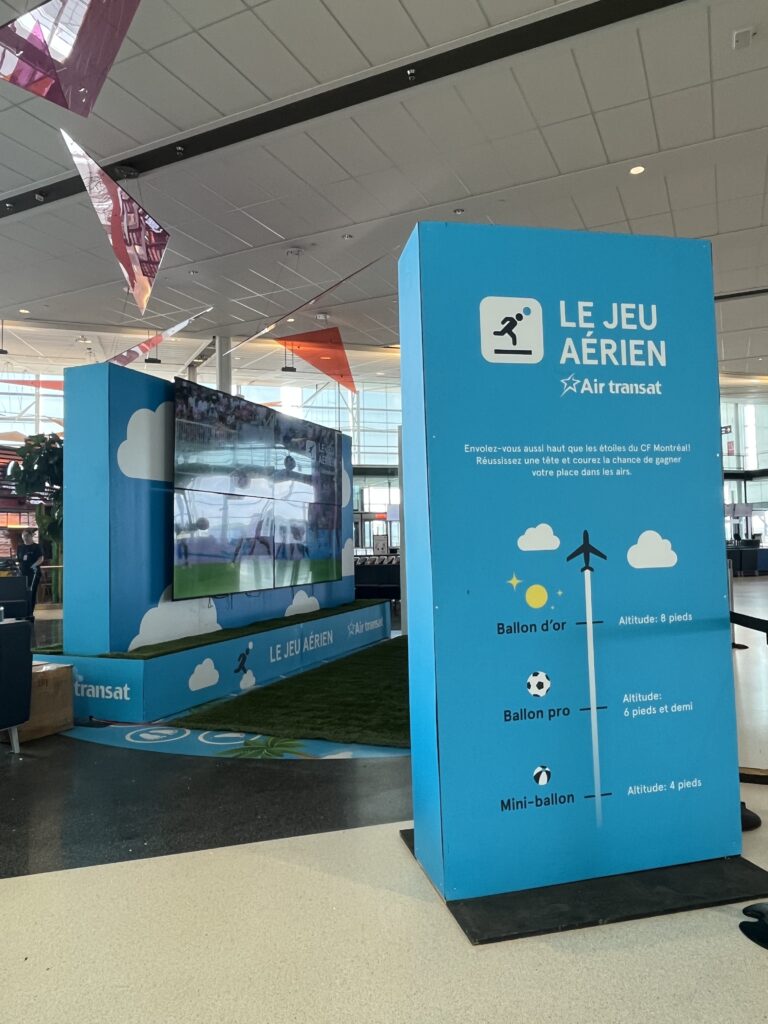 Air Transat Air Transat up in the sky at the CF Montréal