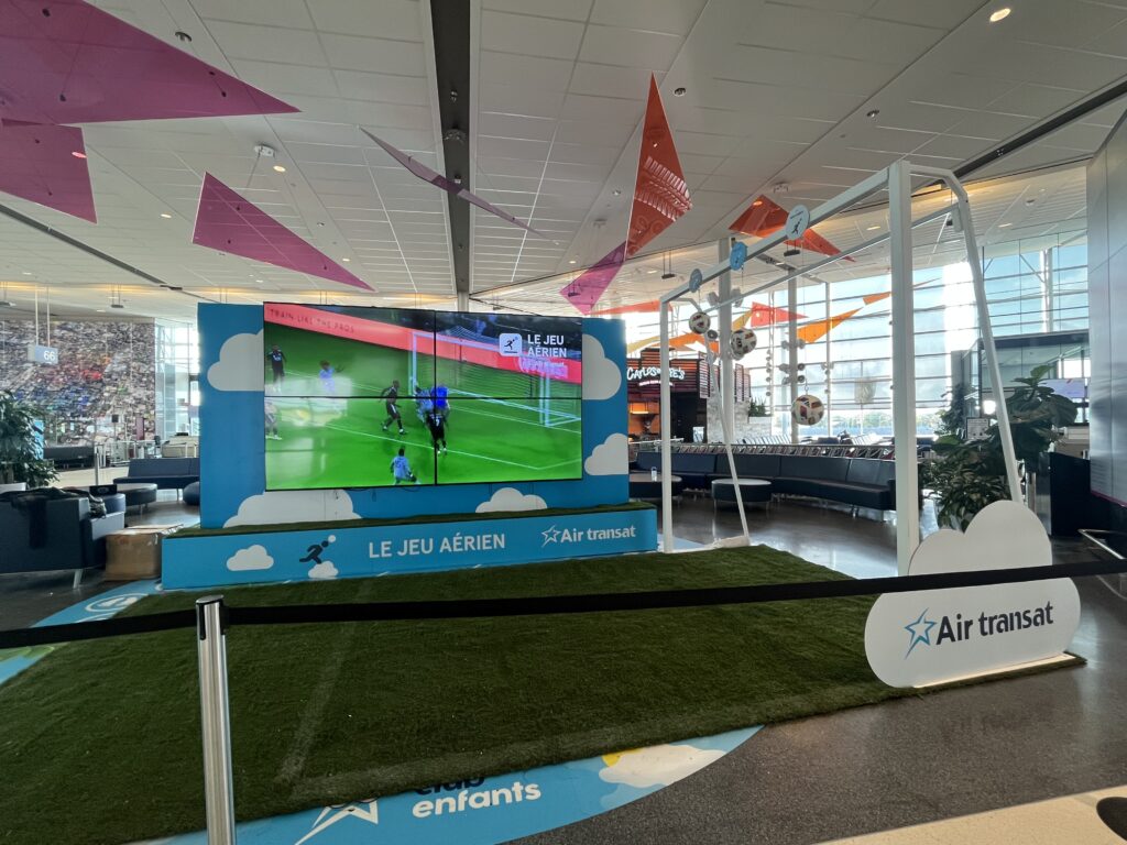 Air Transat Air Transat up in the sky at the CF Montréal