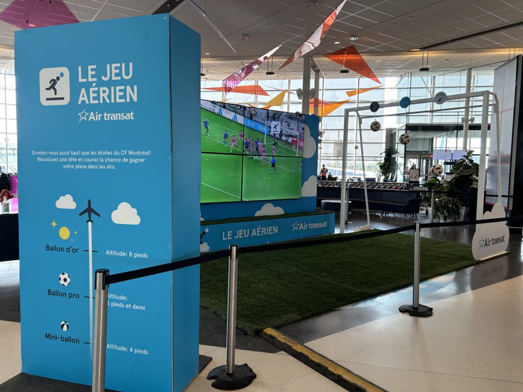 Air Transat Air Transat up in the sky at the CF Montréal